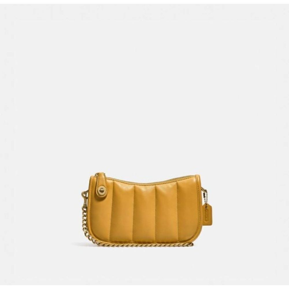 Coach swinger 20 with quilting buttercup yellow